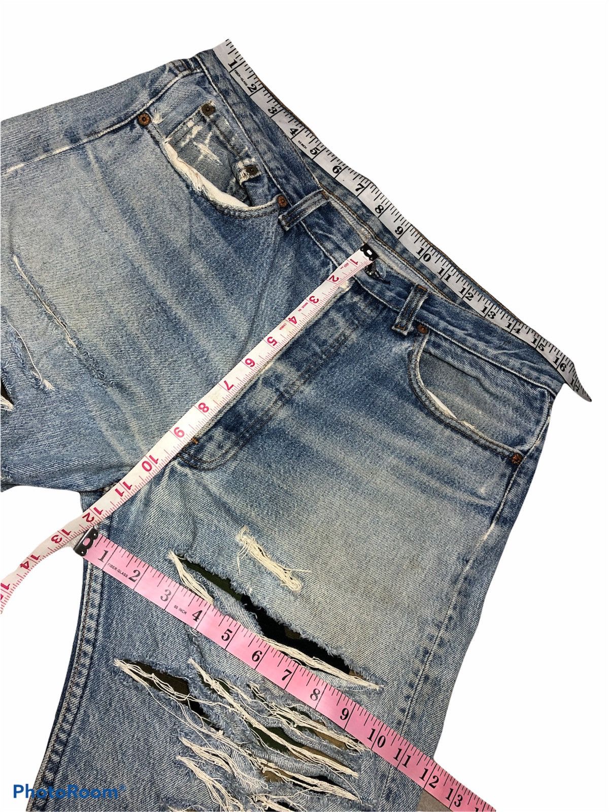 Levi's VTG LEVIS 501 DISTRESSED KURT COBAIN Size US 33 - 11 Thumbnail