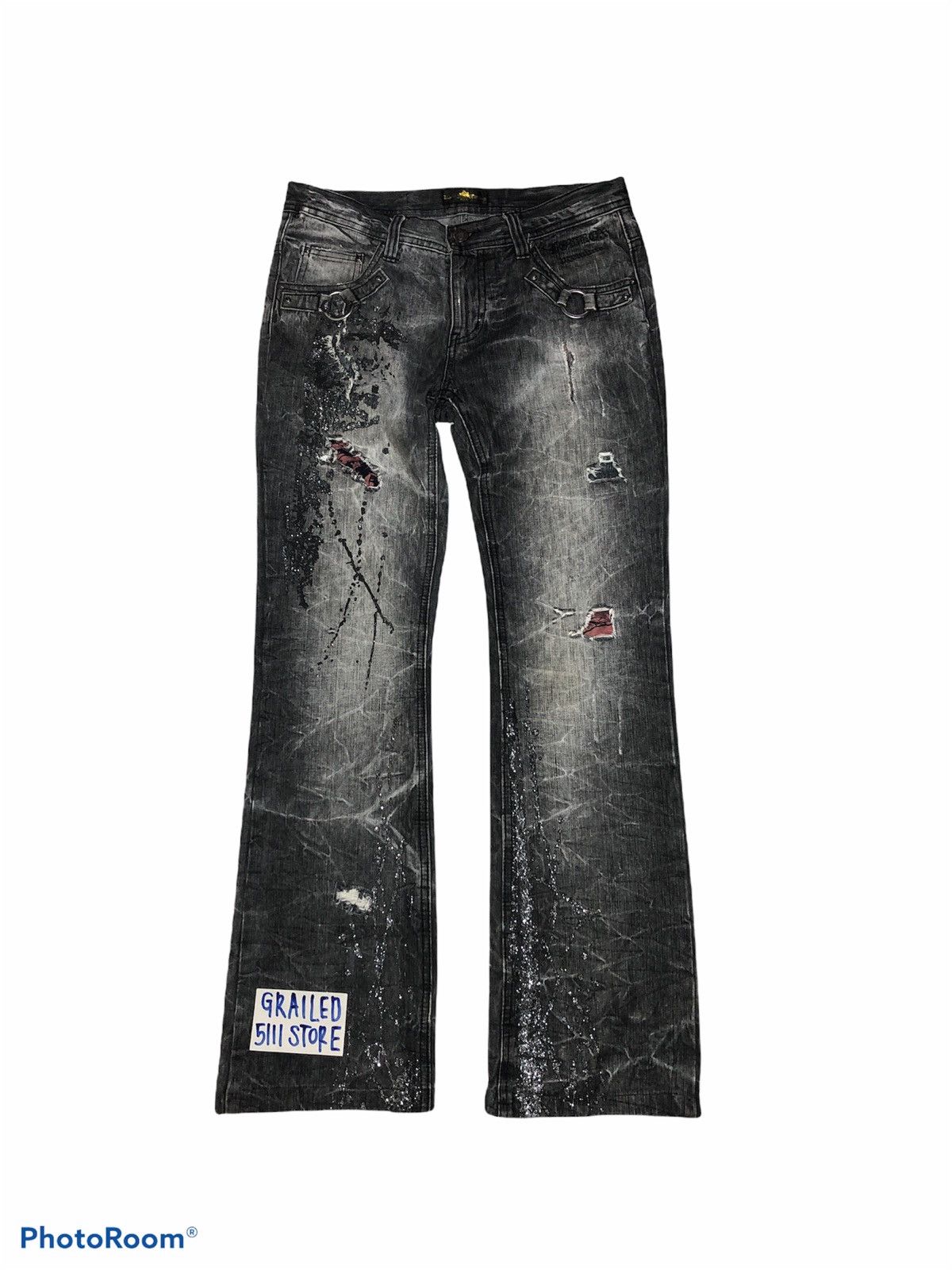 【LOWBOX】 Damage Design Denim LOWBOX】 Damage Design Denim Japanese brand × lowbox - Gem