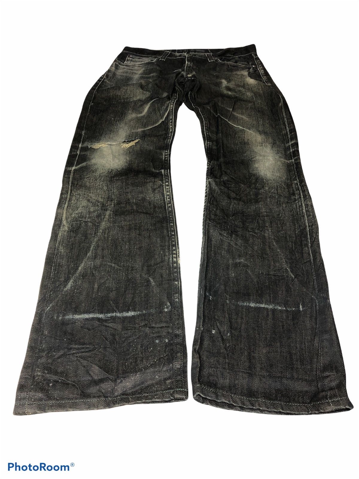 Black Label BACK NUMBER BLACK LABEL DISTRESSED DENIM Size US 31 - 2 Thumbnail