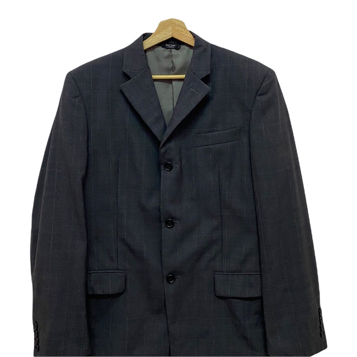 Y's × Y's for Men × Yohji Yamamoto 🔥YOHJI YAMAMOTO ICONIC Y'SACCS BUTTON GREY LUXURY COAT Size US S / EU 44-46 / 1 - 4 Thumbnail