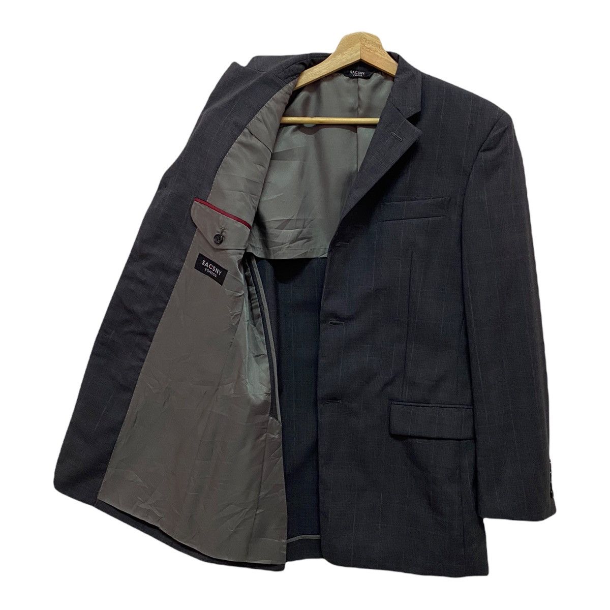 Y's × Y's for Men × Yohji Yamamoto 🔥YOHJI YAMAMOTO ICONIC Y'SACCS BUTTON GREY LUXURY COAT Size US S / EU 44-46 / 1 - 2 Thumbnail
