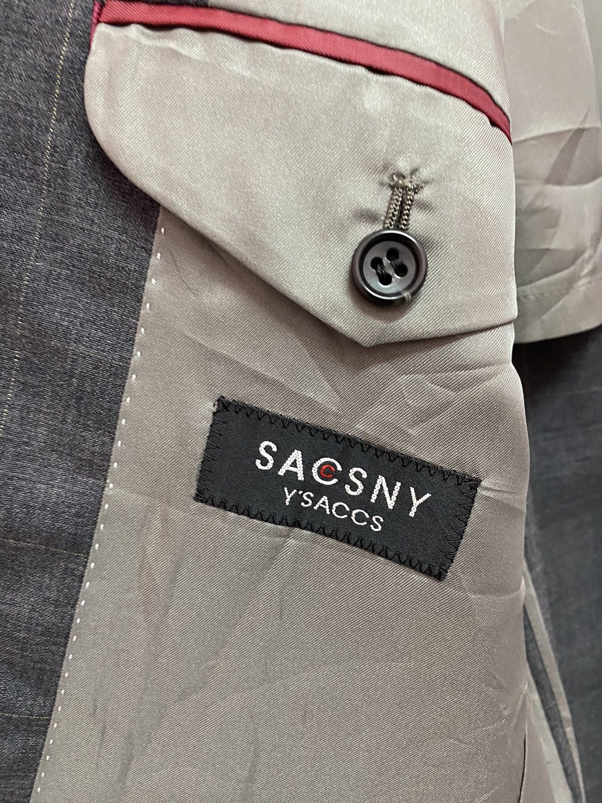Y's × Y's for Men × Yohji Yamamoto 🔥YOHJI YAMAMOTO ICONIC Y'SACCS BUTTON GREY LUXURY COAT Size US S / EU 44-46 / 1 - 11 Thumbnail