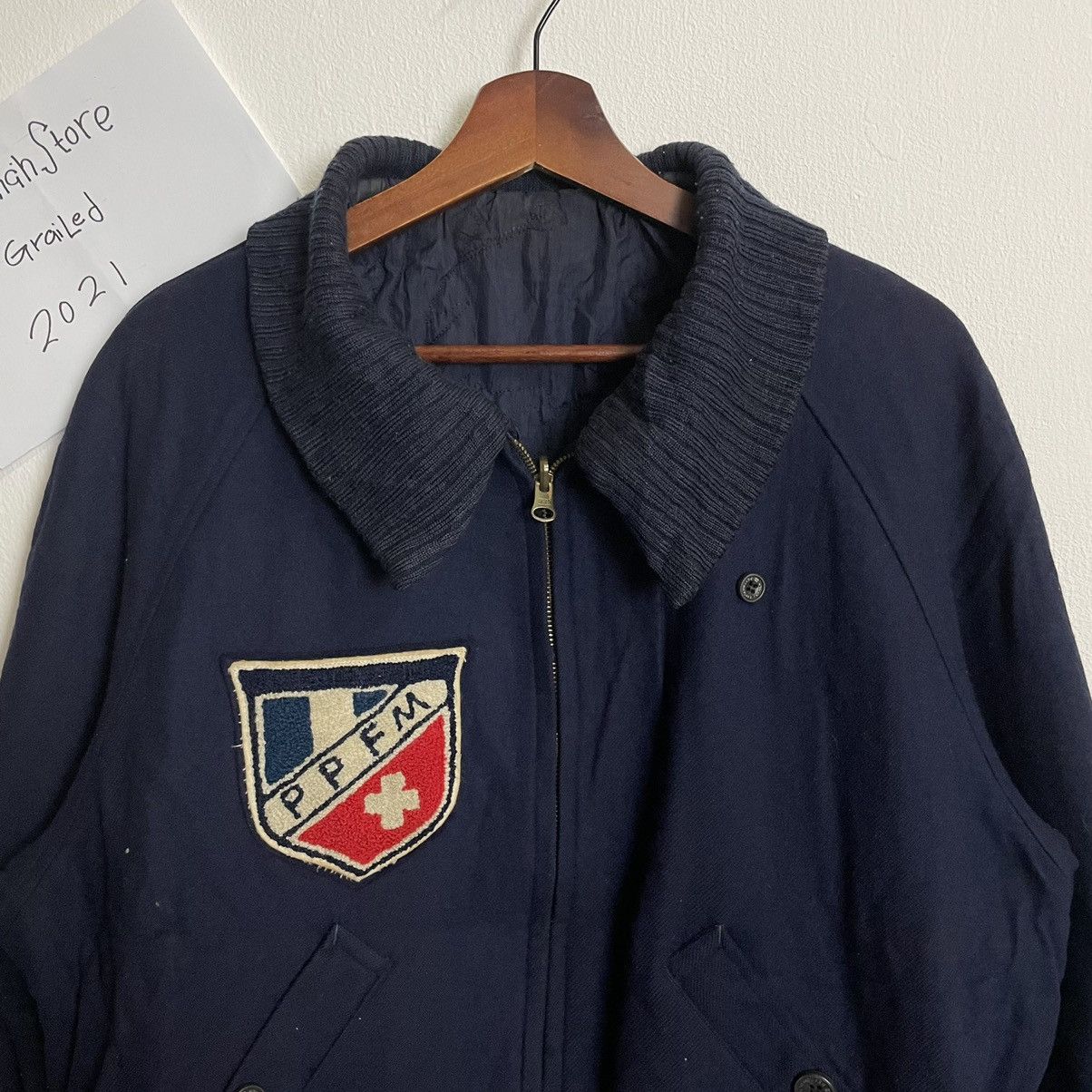 PPFM Vintage PPFM Embroidery Big Logo Reversable Wool Jacket Size US L / EU 52-54 / 3 - 12 Thumbnail