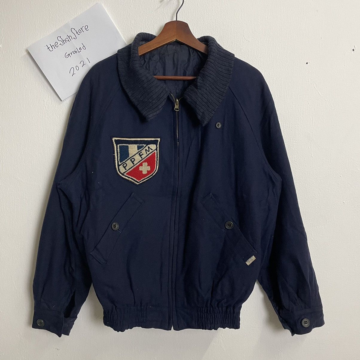 PPFM Vintage PPFM Embroidery Big Logo Reversable Wool Jacket Size US L / EU 52-54 / 3 - 9 Thumbnail
