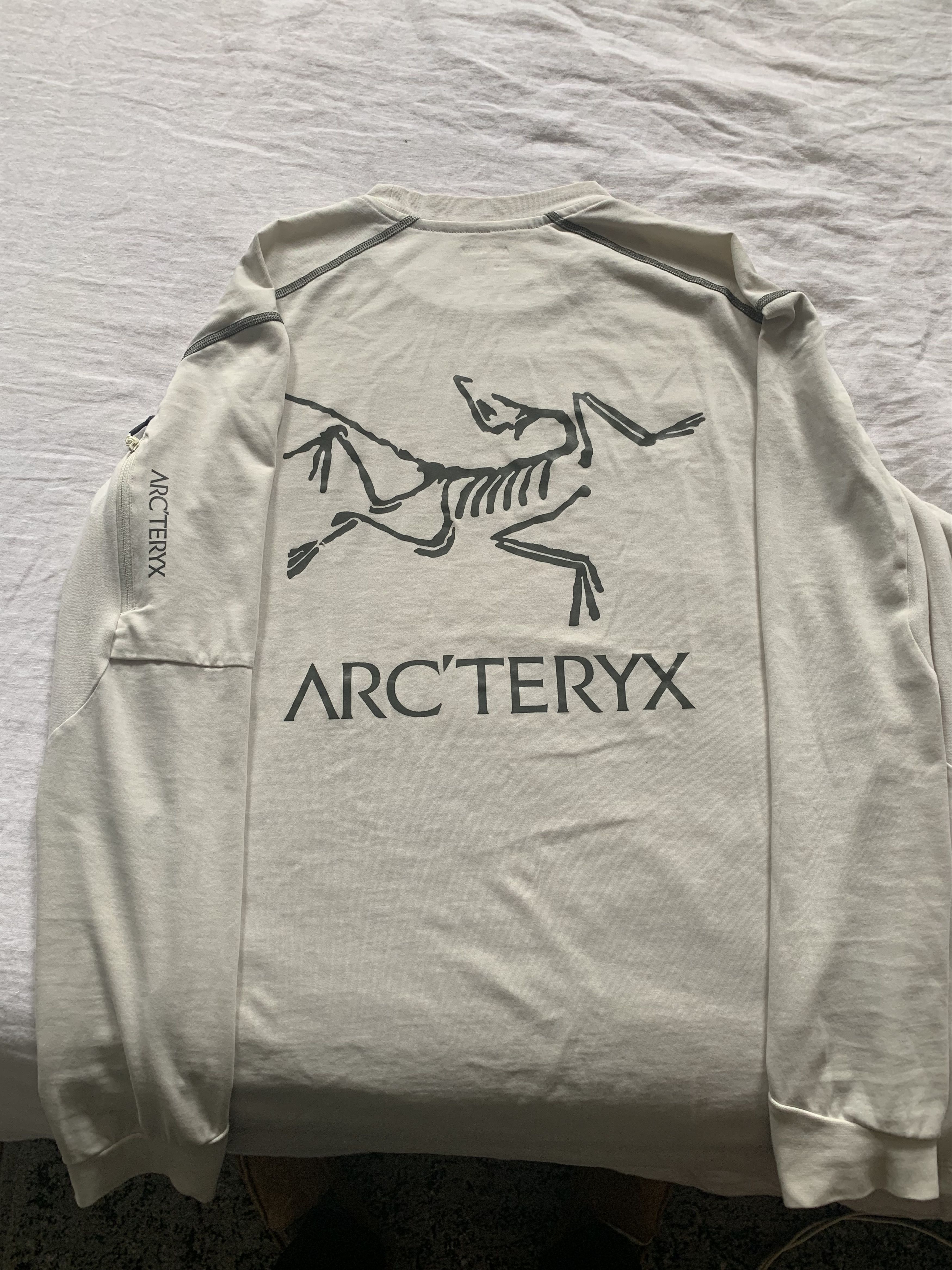 Arc'Teryx Arc'Teryx System A - Copal Bird Tee LS Chalk | Grailed