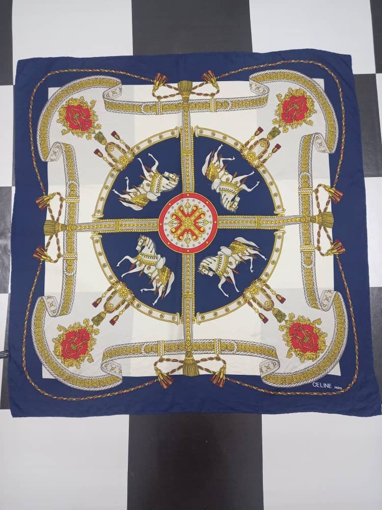Celine Celine Paris Silk Scarf Size ONE SIZE - 9 Thumbnail