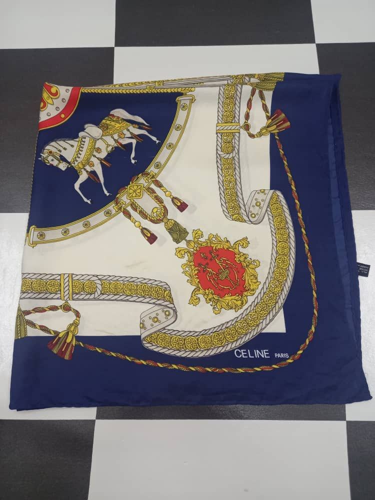 Celine Celine Paris Silk Scarf Size ONE SIZE - 11 Thumbnail