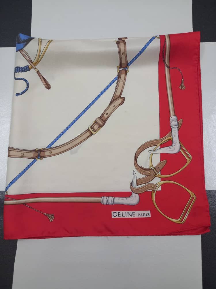 Celine Celine Paris Silk Scarf Size ONE SIZE - 4 Thumbnail