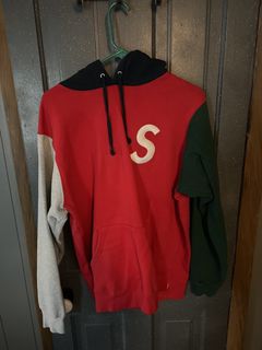 Supreme S Logo Colorblocked Hoodie | Grailed