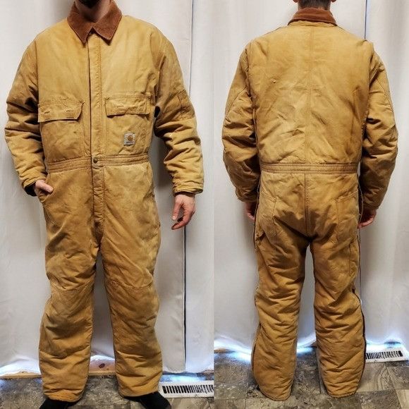 Carhartt mens Loose Fit Washed Duck Insulated Coverall