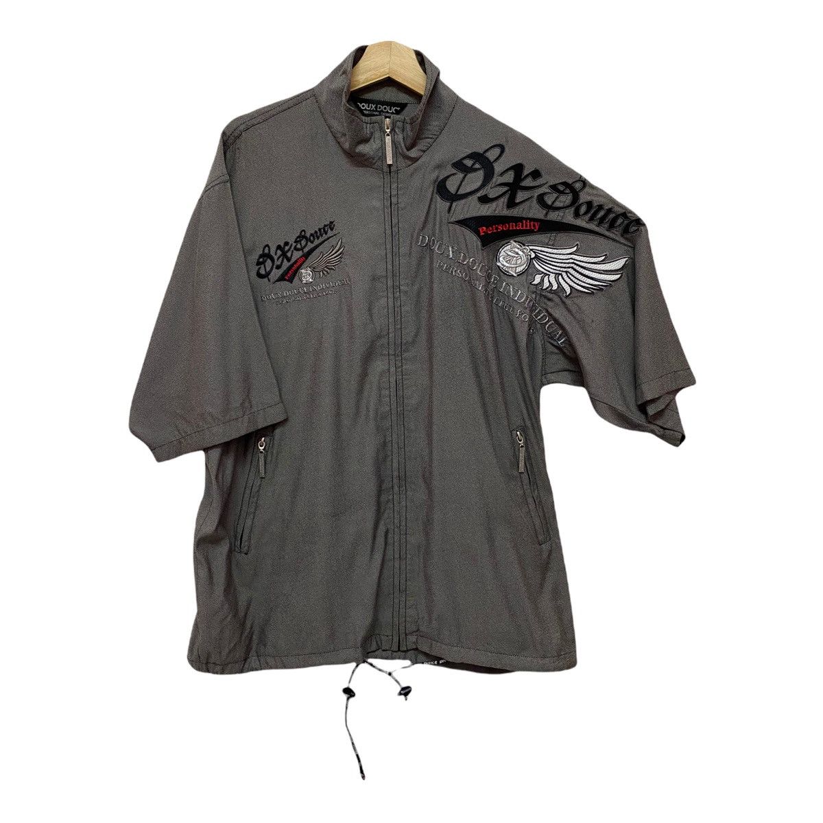 If Six Was Nine 🔥DOUX DOUCE INDIVIDUAL DESIGNER ZIPPER SHORTSLEEVE SHIRT Size US L / EU 52-54 / 3 - 6 Thumbnail