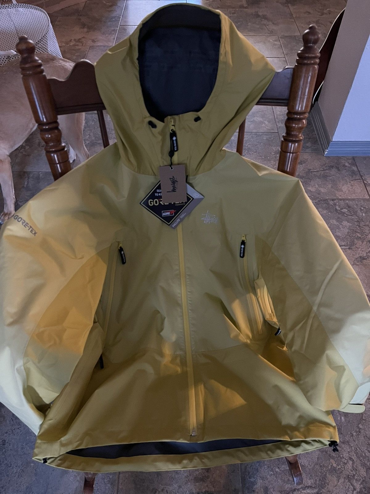 Stussy Stussy Gore-Tex Shell Jacket Yellow L | Grailed