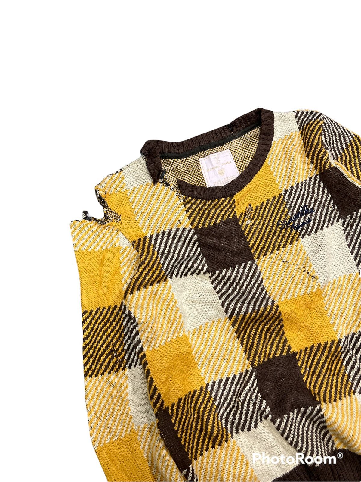 Other Thrashed Checkred Cardigan Kurt Kobain Size US M / EU 48-50 / 2 - 2 Thumbnail