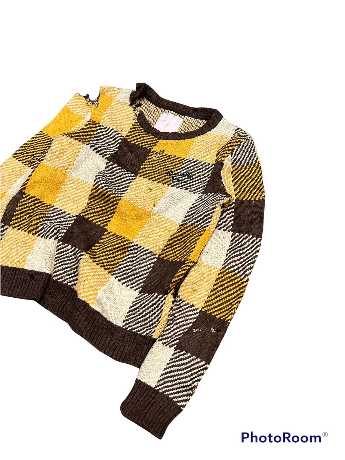 Other Thrashed Checkred Cardigan Kurt Kobain Size US M / EU 48-50 / 2 - 4 Thumbnail