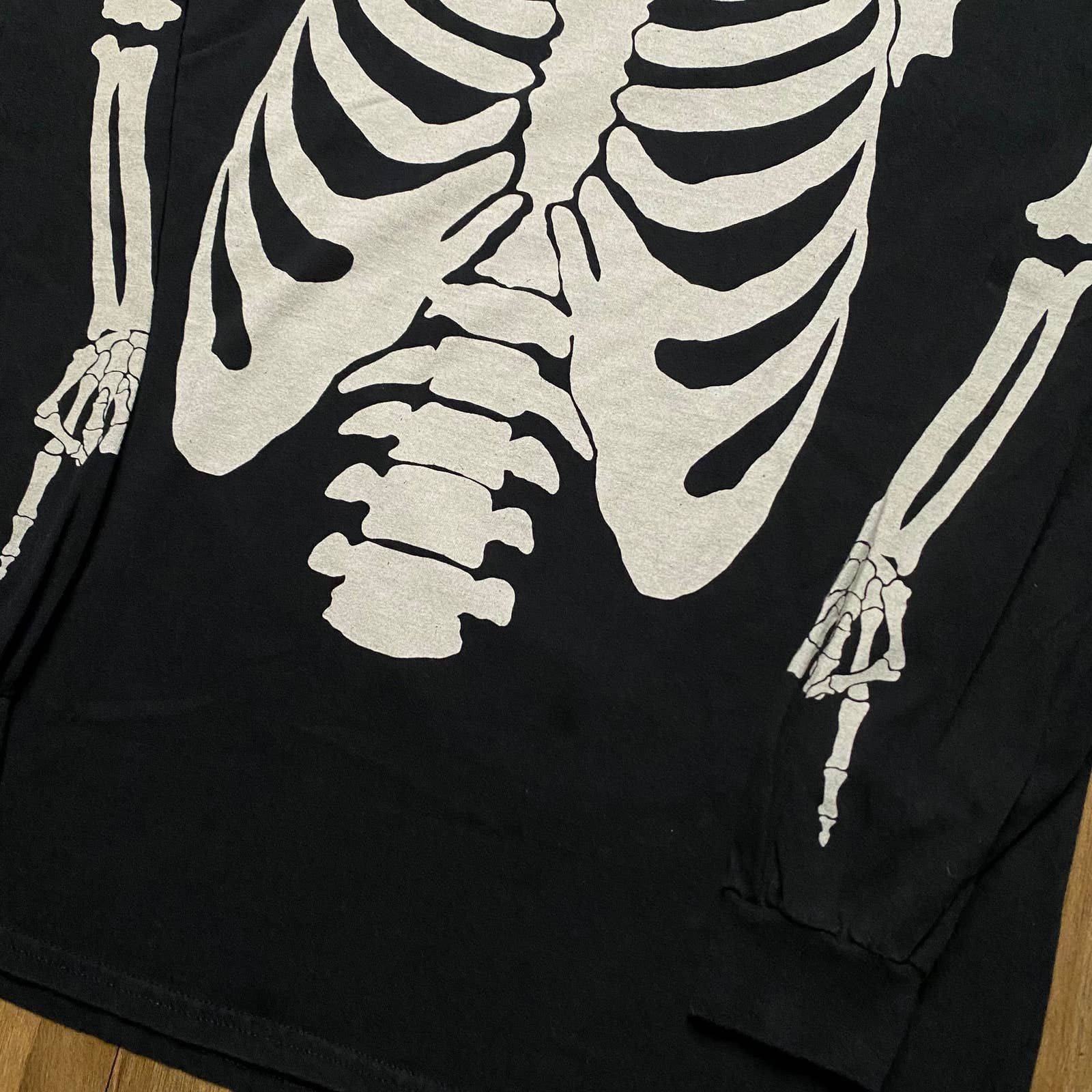 Playboi Carti popular AWGE Die Lit Skeleton Hip Hop Rap Tour Merch Tee in Black XL