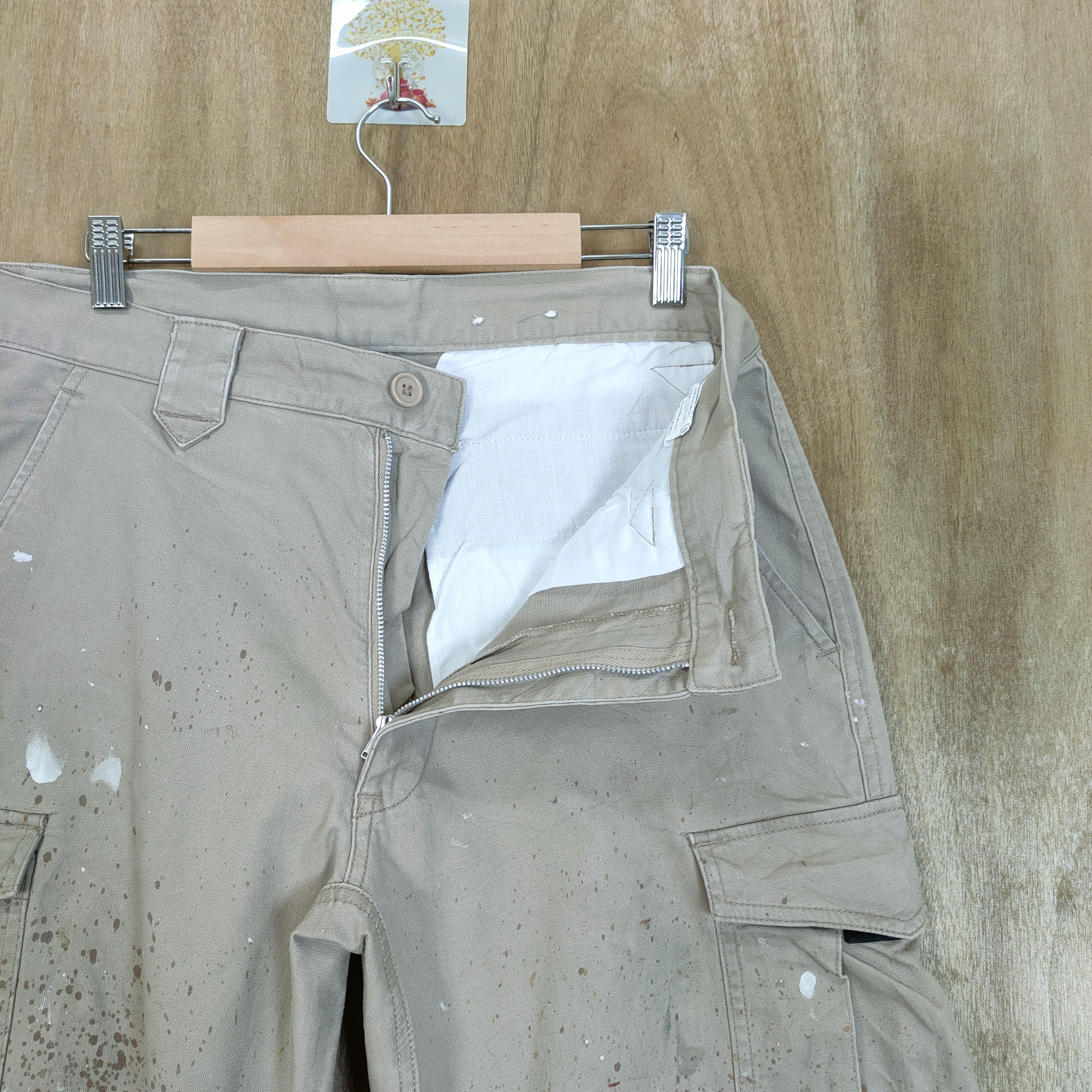 Japanese Brand JAPANES BRAND FADED STAIN PAINT CARGO PANTS/WORKWEAR Size US 32 / EU 48 - 9 Thumbnail