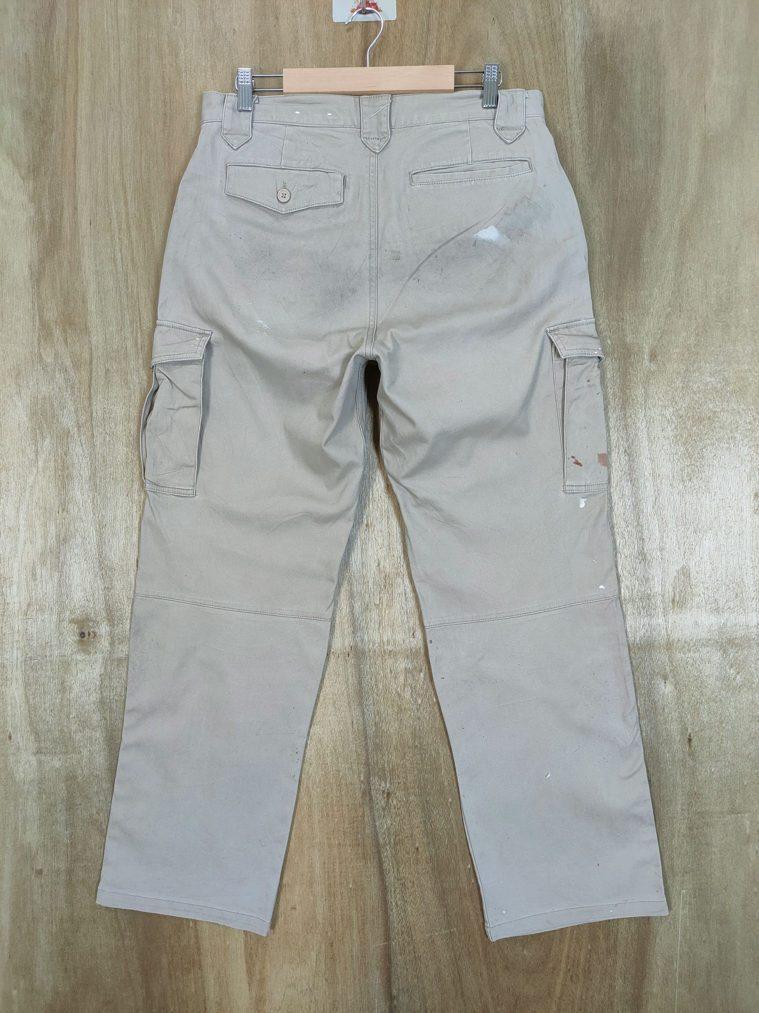 Japanese Brand JAPANES BRAND FADED STAIN PAINT CARGO PANTS/WORKWEAR Size US 32 / EU 48 - 6 Thumbnail