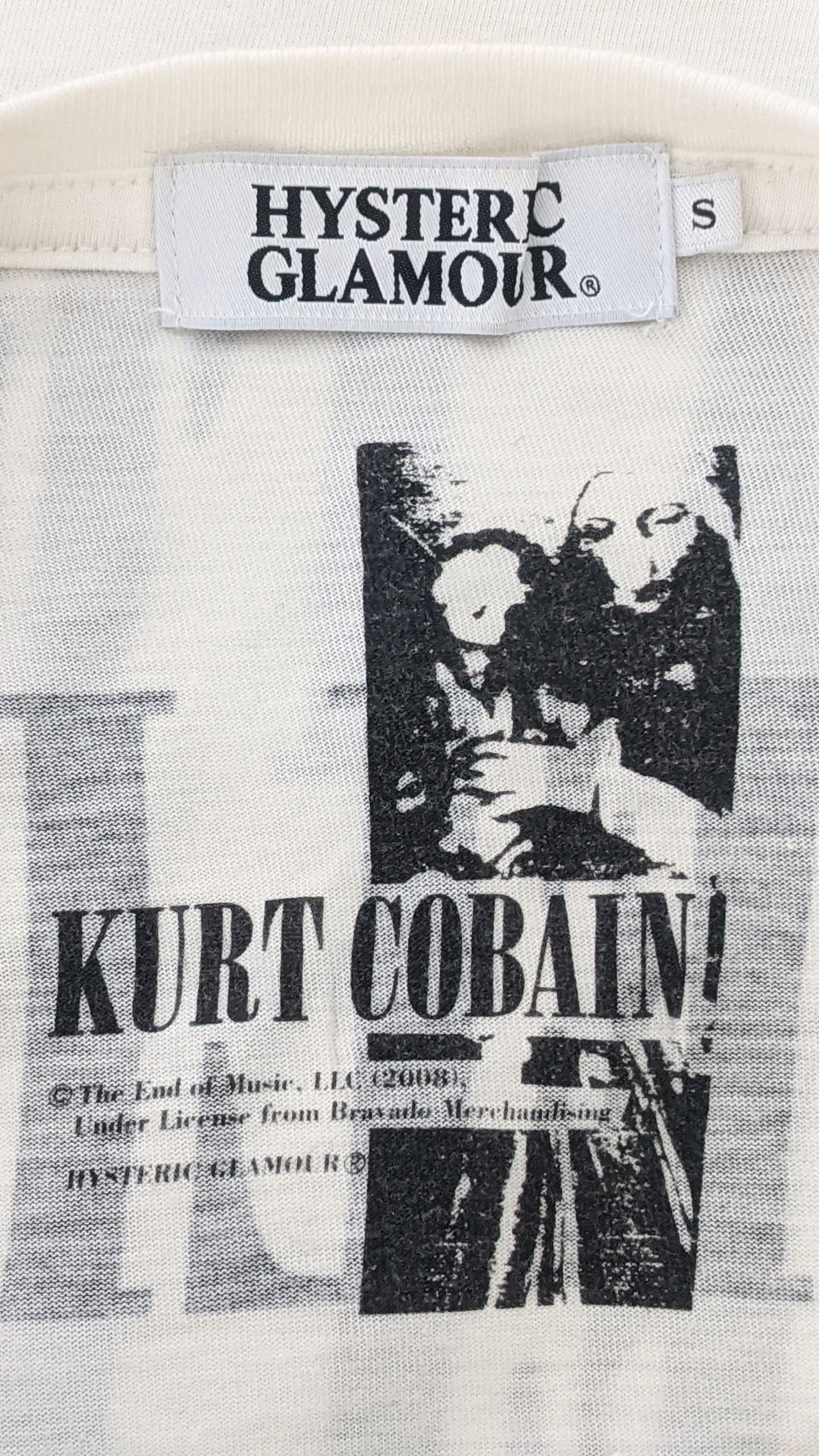 Hysteric Glamour Kurt Cobain Hysteric Glamour Nirvana shirt Size US S / EU 44-46 / 1 - 4 Thumbnail