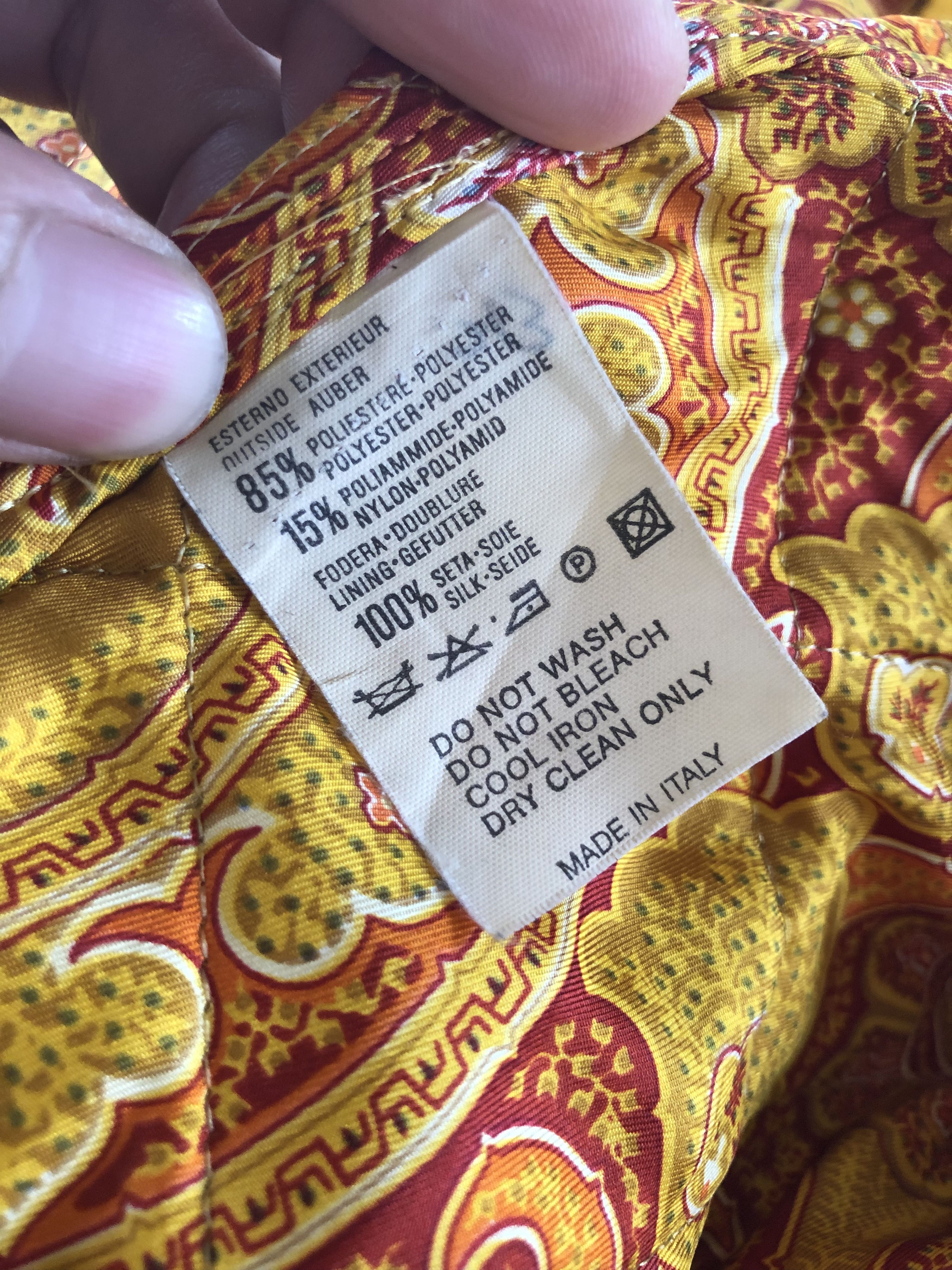Etro ETRO SILK PAISLEY LINED LIGHTWEIGHT QUILTED COAT Size US M / EU 48-50 / 2 - 9 Thumbnail
