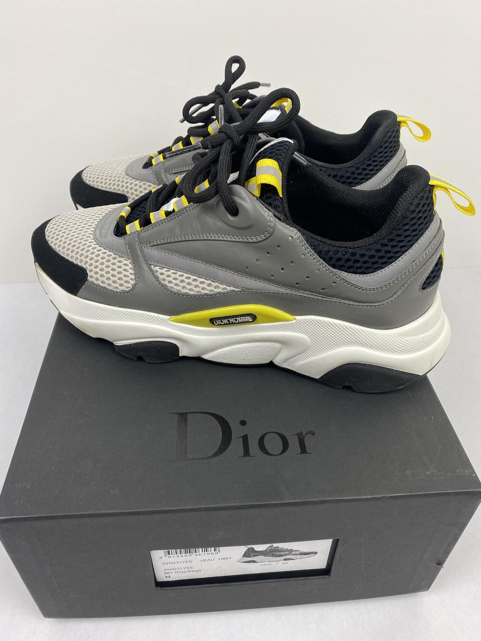 Dior B22 Yellow & Orange sneakers – FabricsOfLeeds