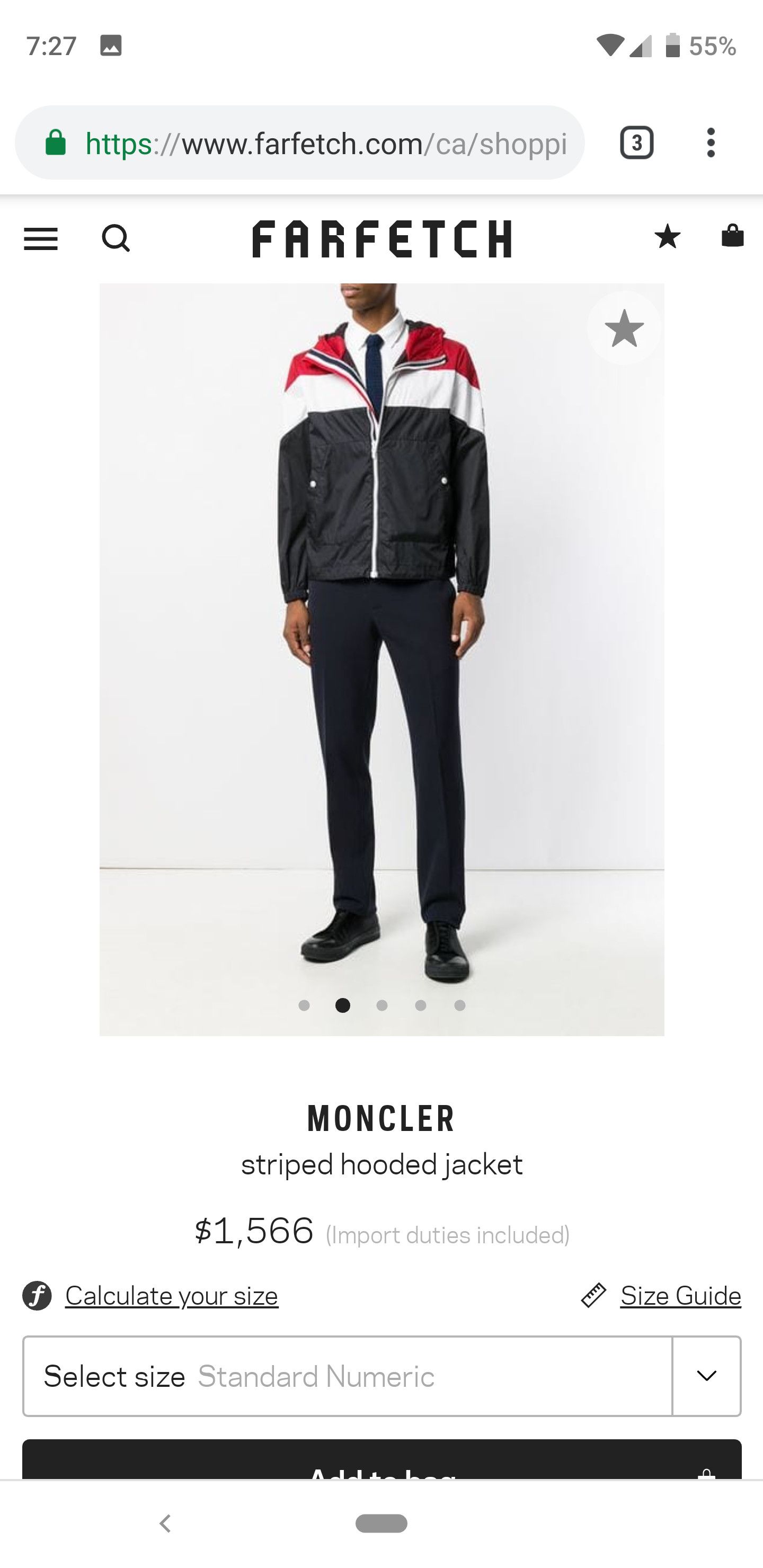 Moncler Gamme Bleu × Thom Browne MONCLER GAMME BLEU GIUBBOTTO HOODED JACKET SIZE 3 Size US M / EU 48-50 / 2 - 2 Thumbnail