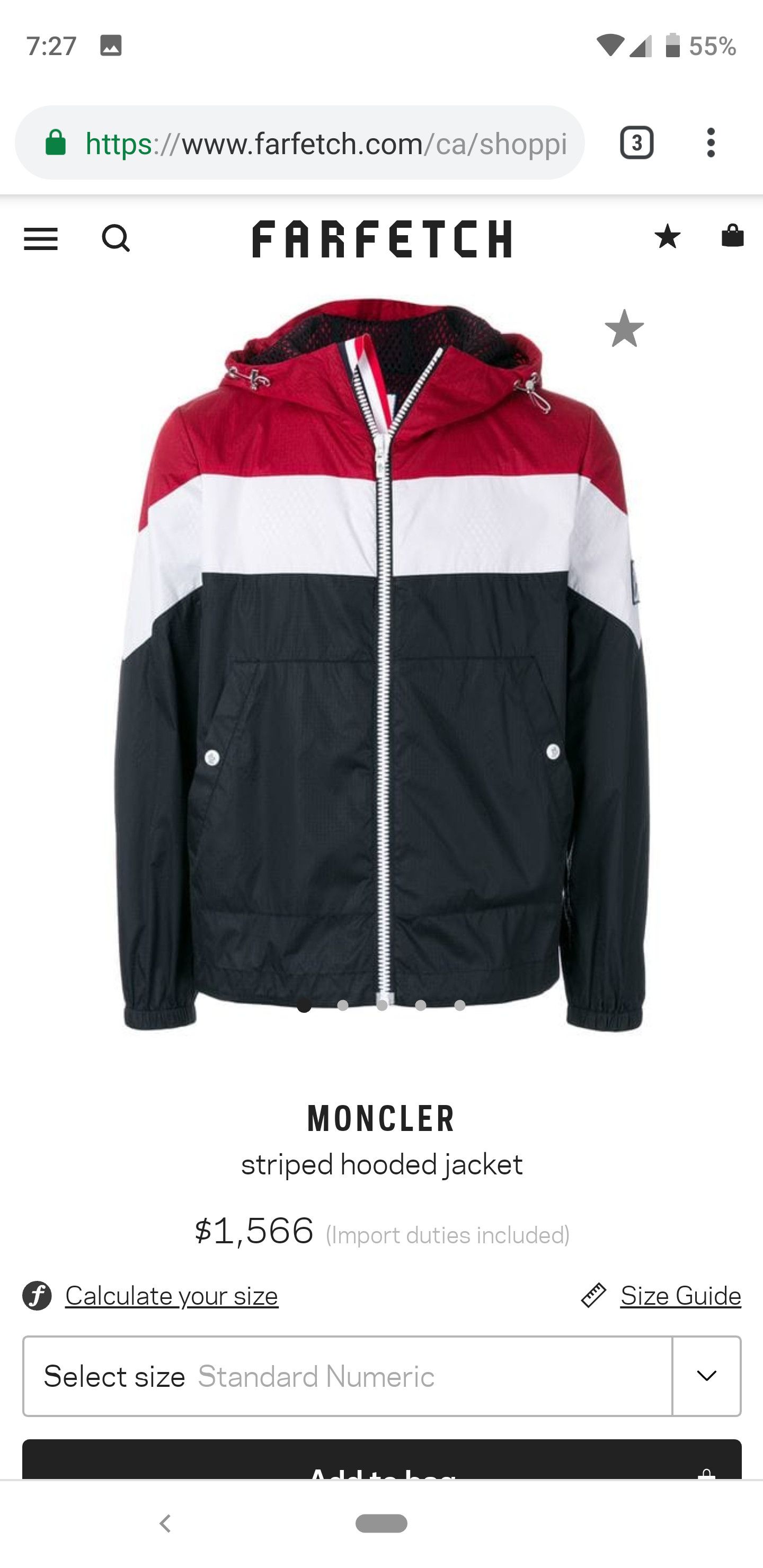 Moncler Gamme Bleu × Thom Browne MONCLER GAMME BLEU GIUBBOTTO HOODED JACKET SIZE 3 Size US M / EU 48-50 / 2 - 3 Thumbnail