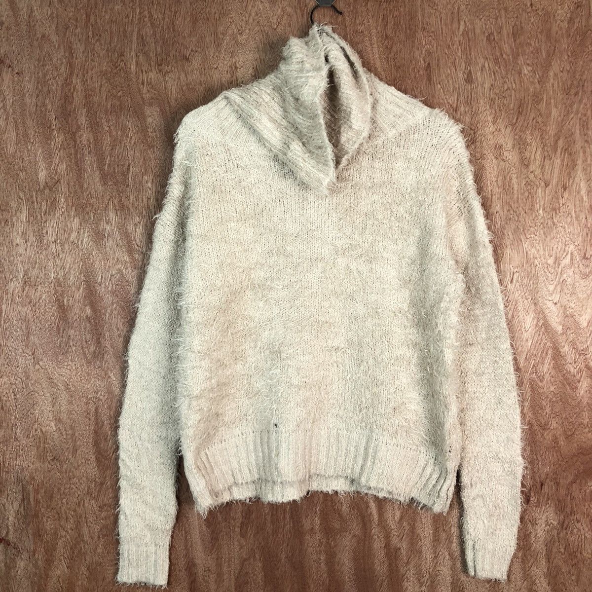 Homespun Knitwear × Japanese Brand Creer Brown Mohair Shag Shaggy Knitwear #c424 Size M / US 6-8 / IT 42-44 - 1 Thumbnail