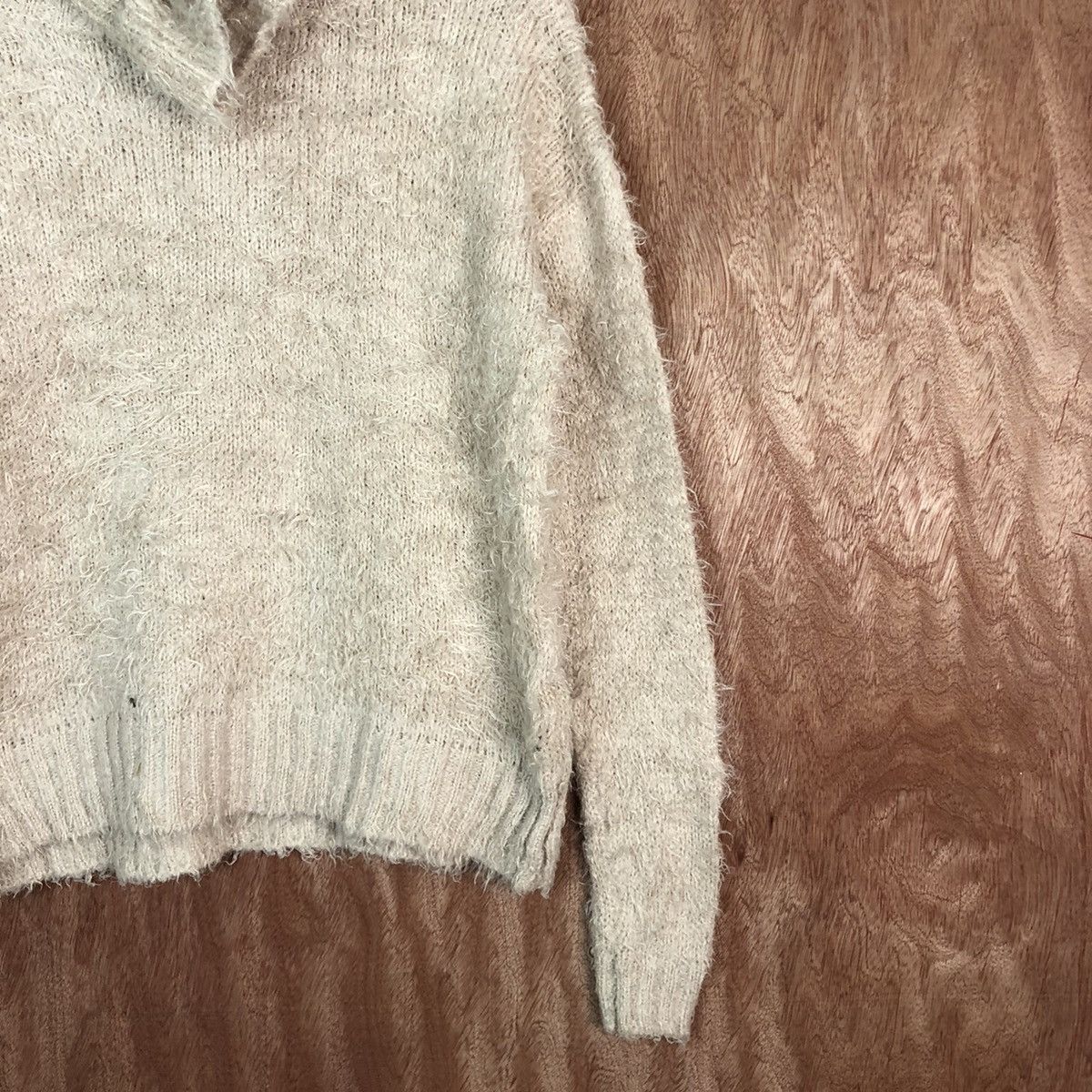 Homespun Knitwear × Japanese Brand Creer Brown Mohair Shag Shaggy Knitwear #c424 Size M / US 6-8 / IT 42-44 - 5 Thumbnail