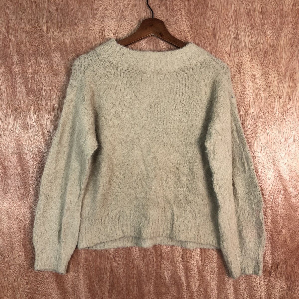 Homespun Knitwear DLL Earth Music & Ecology Brown Mohair Shaggy Knitwear #c422 Size US S / EU 44-46 / 1 - 9 Thumbnail