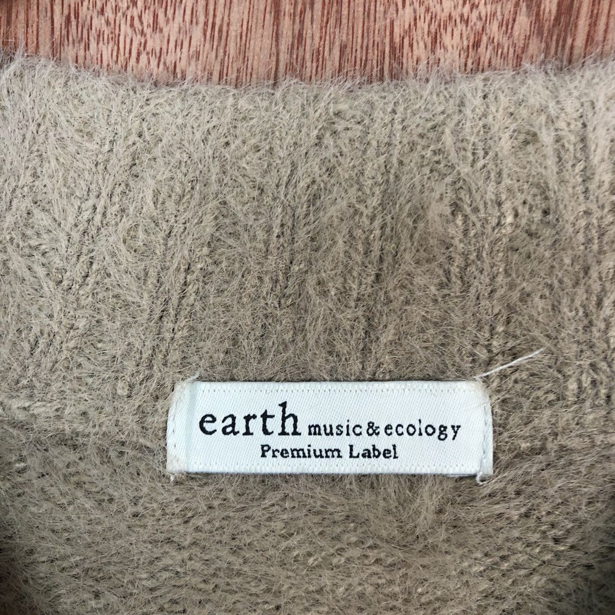 Homespun Knitwear DLL Earth Music & Ecology Brown Mohair Shaggy Knitwear #c422 Size US S / EU 44-46 / 1 - 8 Thumbnail
