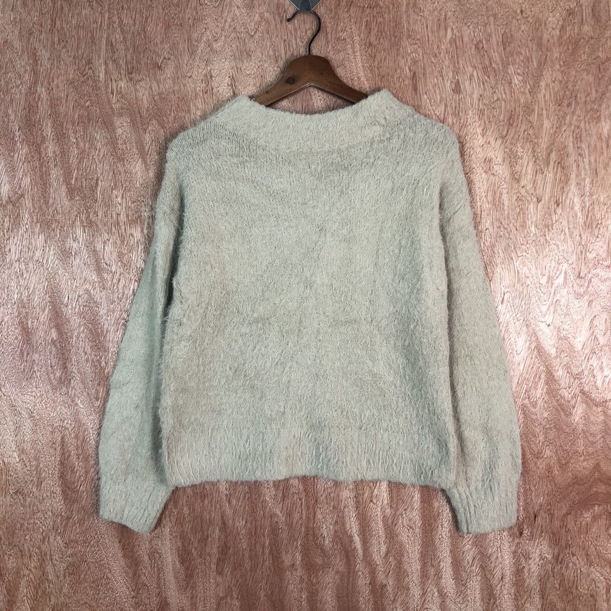 Homespun Knitwear DLL Earth Music & Ecology Brown Mohair Shaggy Knitwear #c422 Size US S / EU 44-46 / 1 - 1 Thumbnail