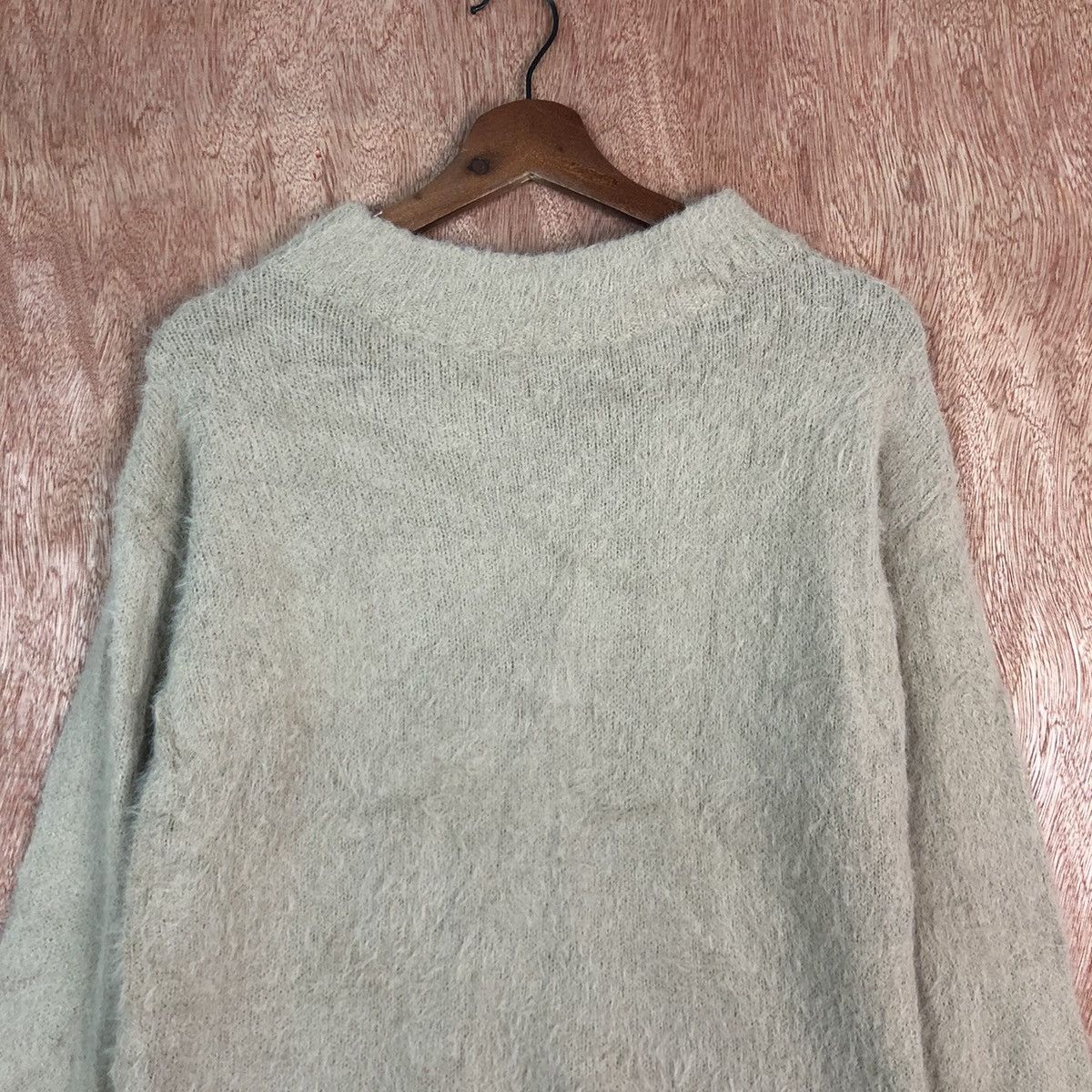 Homespun Knitwear DLL Earth Music & Ecology Brown Mohair Shaggy Knitwear #c422 Size US S / EU 44-46 / 1 - 2 Thumbnail