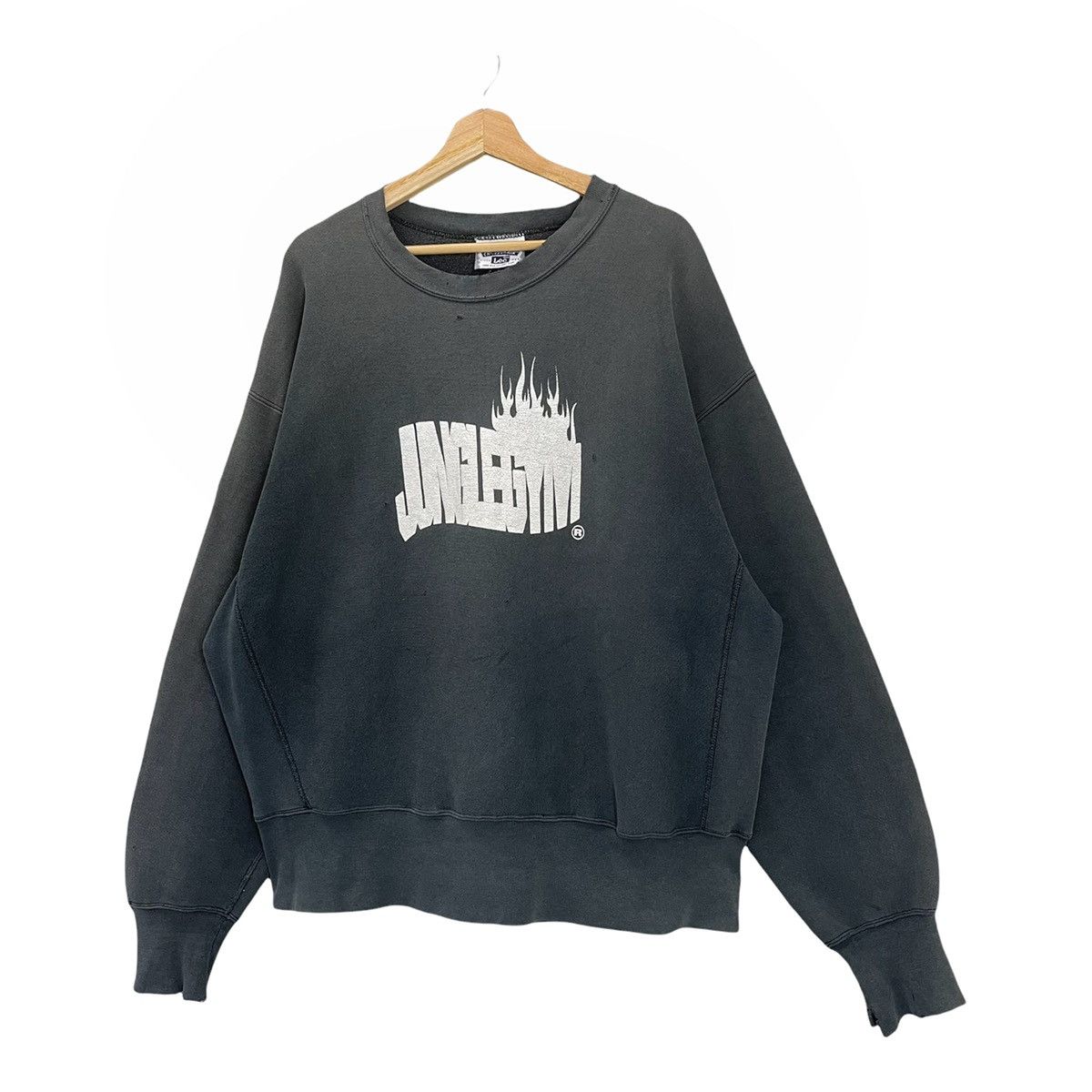 Vintage 90s Jungle Gym Big Logo Printed Crewneck Sweatshirt Size XL Size US XL / EU 56 / 4 - 3 Thumbnail