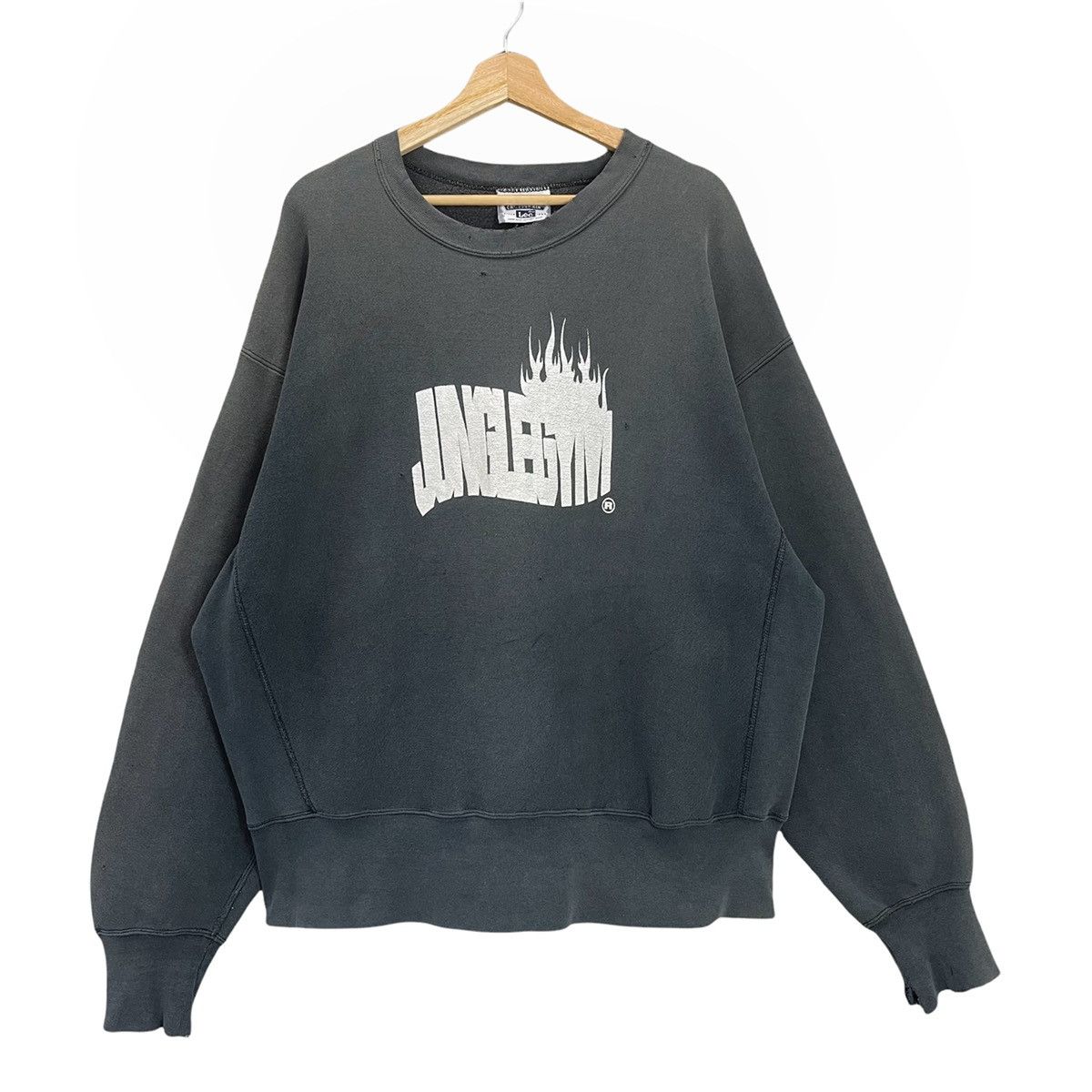 Vintage 90s Jungle Gym Big Logo Printed Crewneck Sweatshirt Size XL Size US XL / EU 56 / 4 - 1 Thumbnail