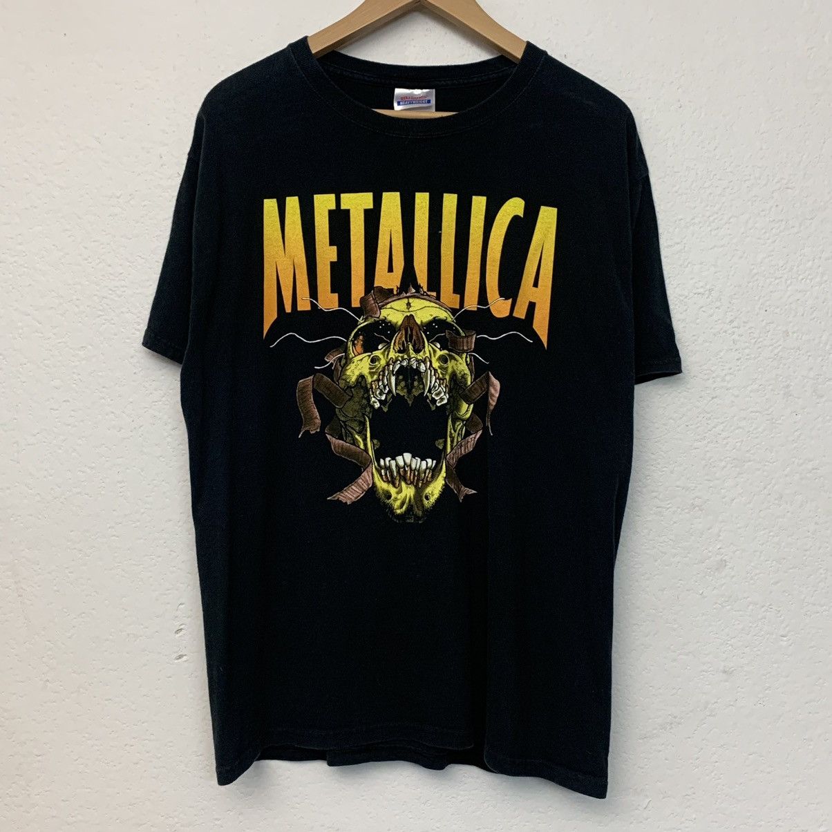 Vintage Metallica Pushead Band Tee Shirt Concert Tour 90s