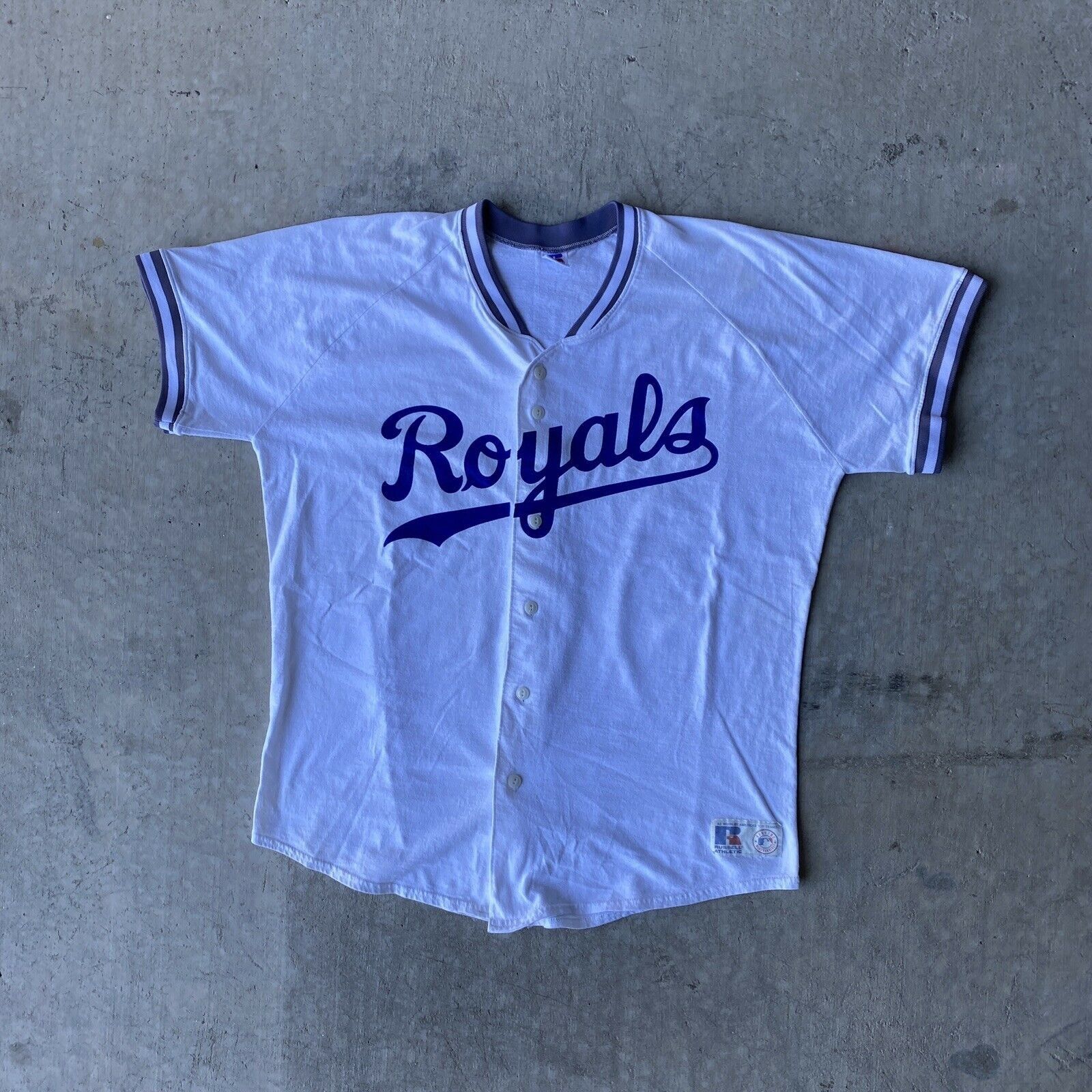Vintage Kansas City Royal MLB Jersey Russell Athletic XL 