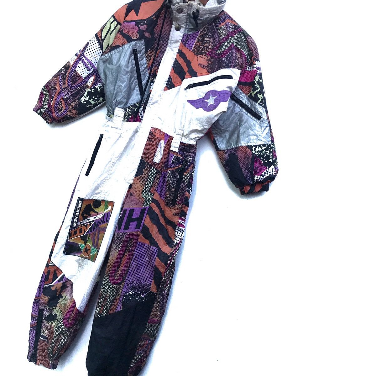 Japanese Brand Vintage Snow Machine Zipup Overall Jumpsuit Ski Jacket Size US 29 - 3 Thumbnail
