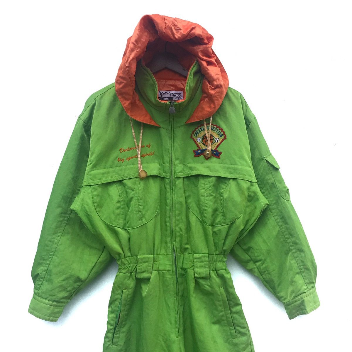 Japanese Brand Vintage Pink Turn Hoodie Ski Jumpsuit Overall Size US 32 / EU 48 - 4 Thumbnail