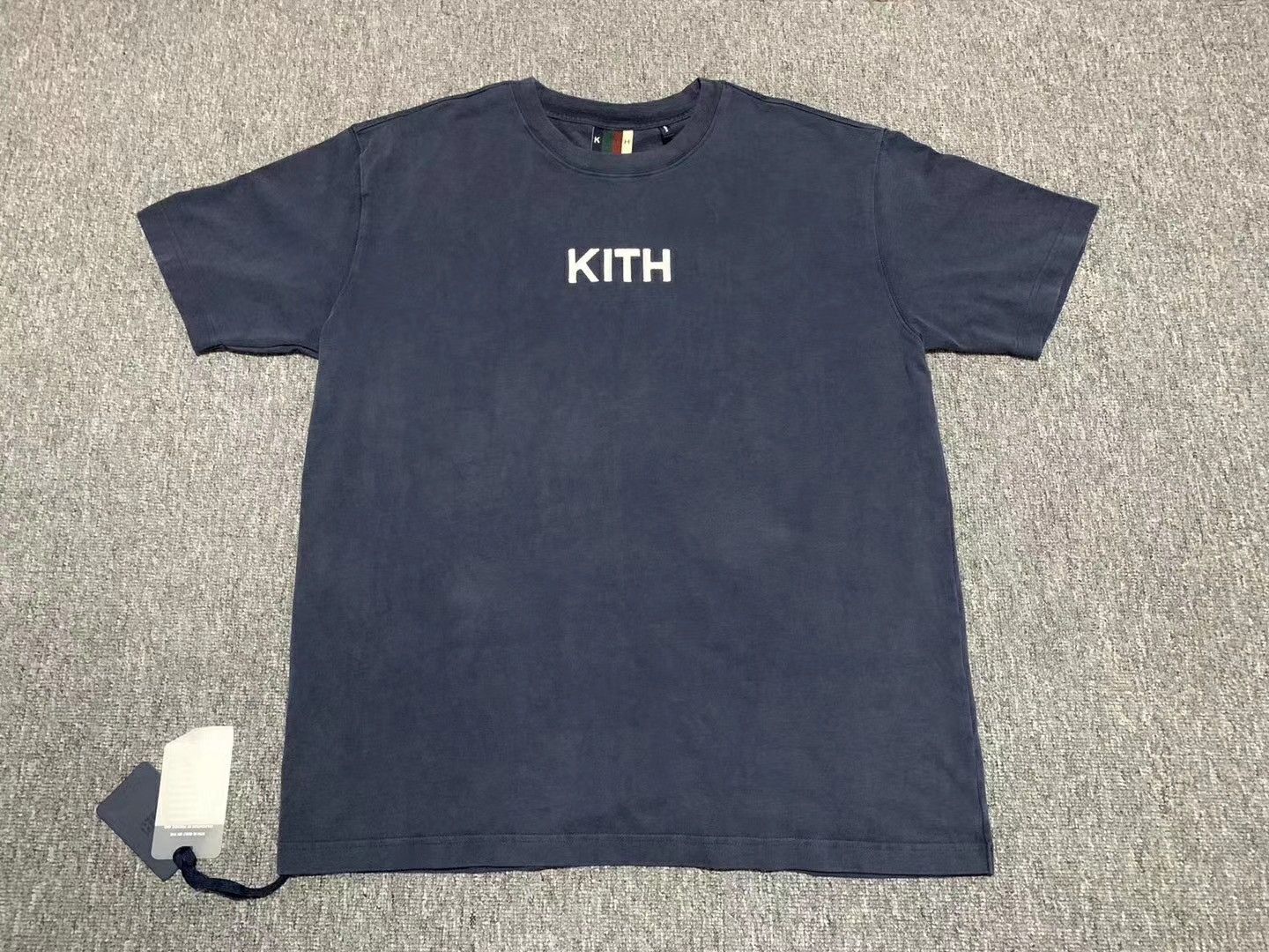 Kith Floral Serif Tee Navy