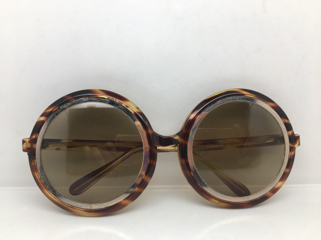 Vintage '68 MOD OP ART ITALIA OVERSIZE SUNGLASSES VINTAGE Size ONE SIZE - 8 Thumbnail