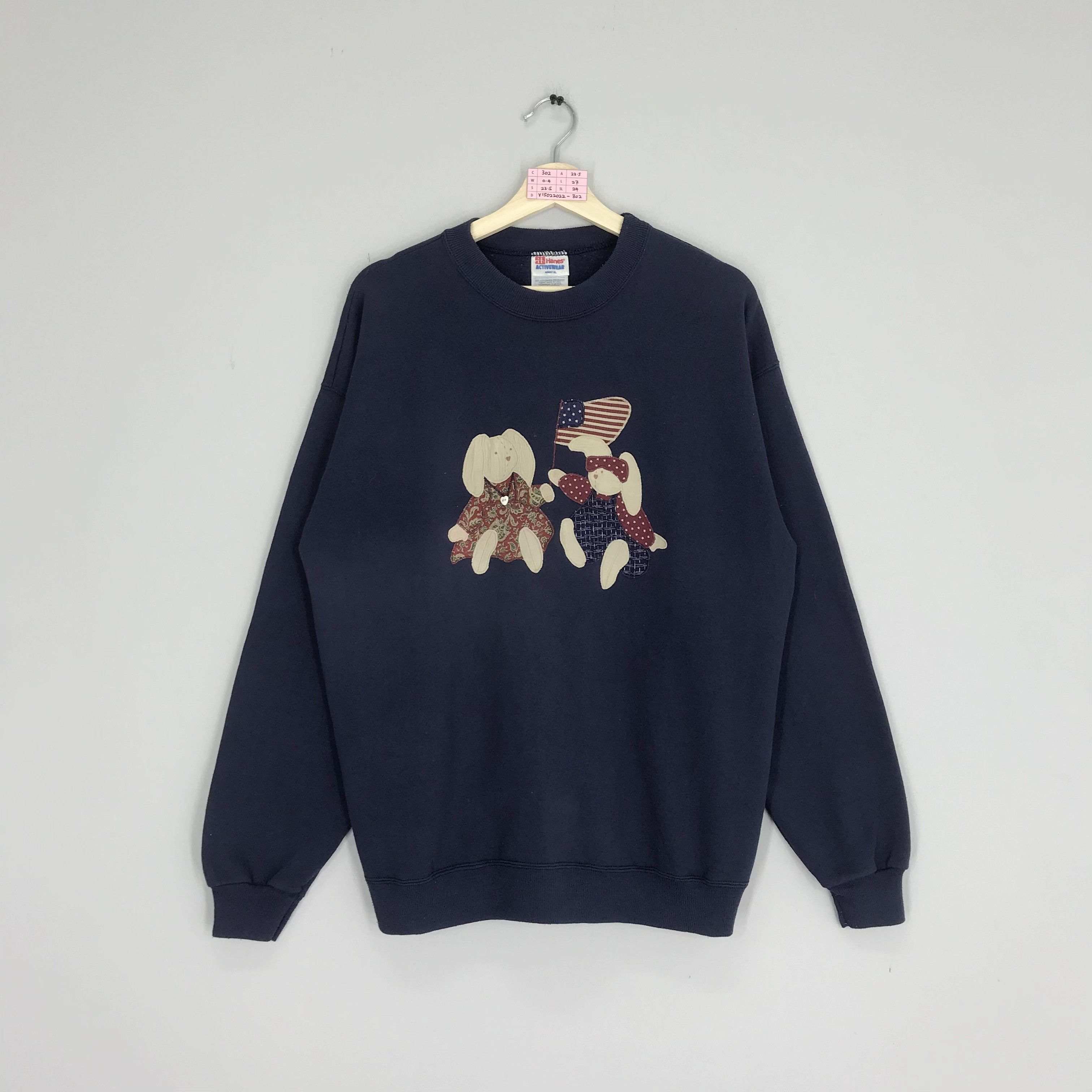 Hanes Vintage Hanes Activewear Graphic Embroidery Logo Sweatshirt Size US XL / EU 56 / 4 - 1 Thumbnail