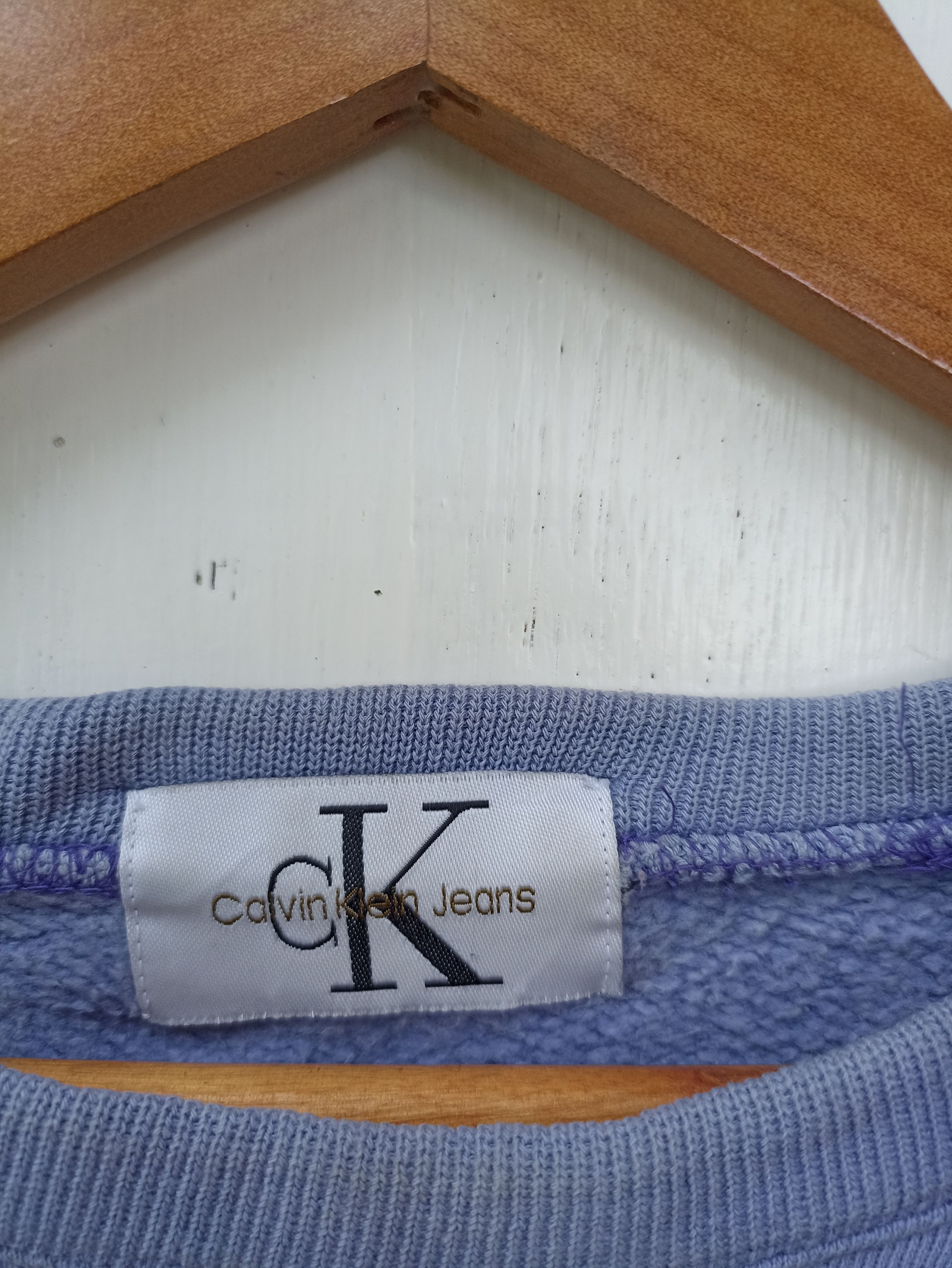 Calvin Klein × Vintage Vintage 90s Calvin Klein sweatshirt big logo Size US M / EU 48-50 / 2 - 6 Thumbnail