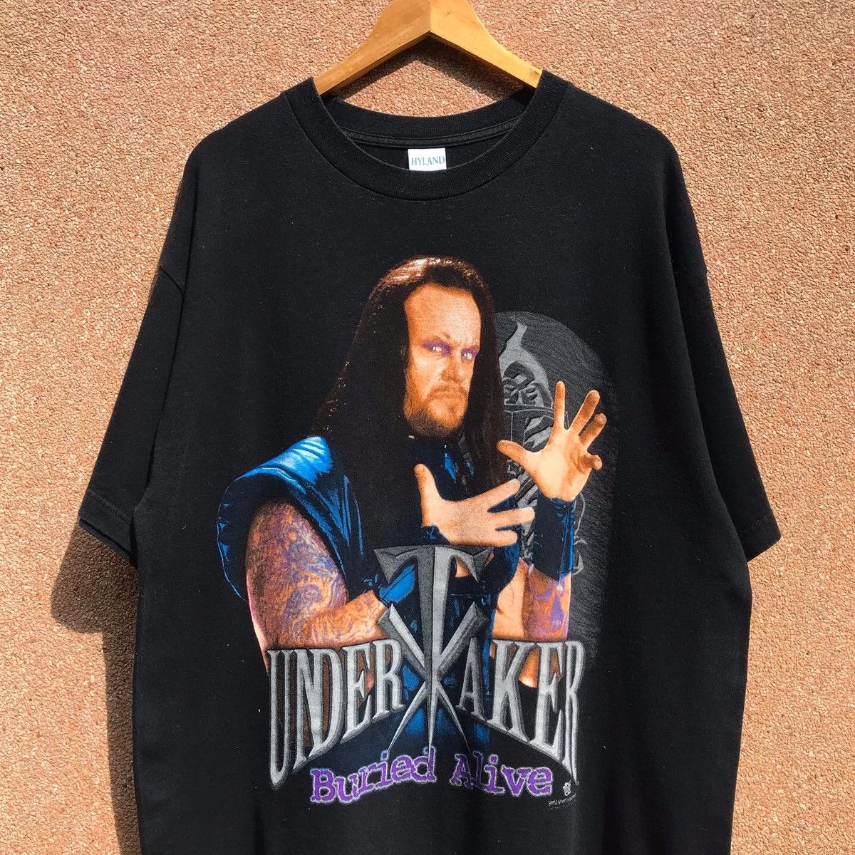 Vintage Vintage 1998 WWF Undertaker Buried Alive Tee Size US XL / EU 56 / 4 - 1 Preview
