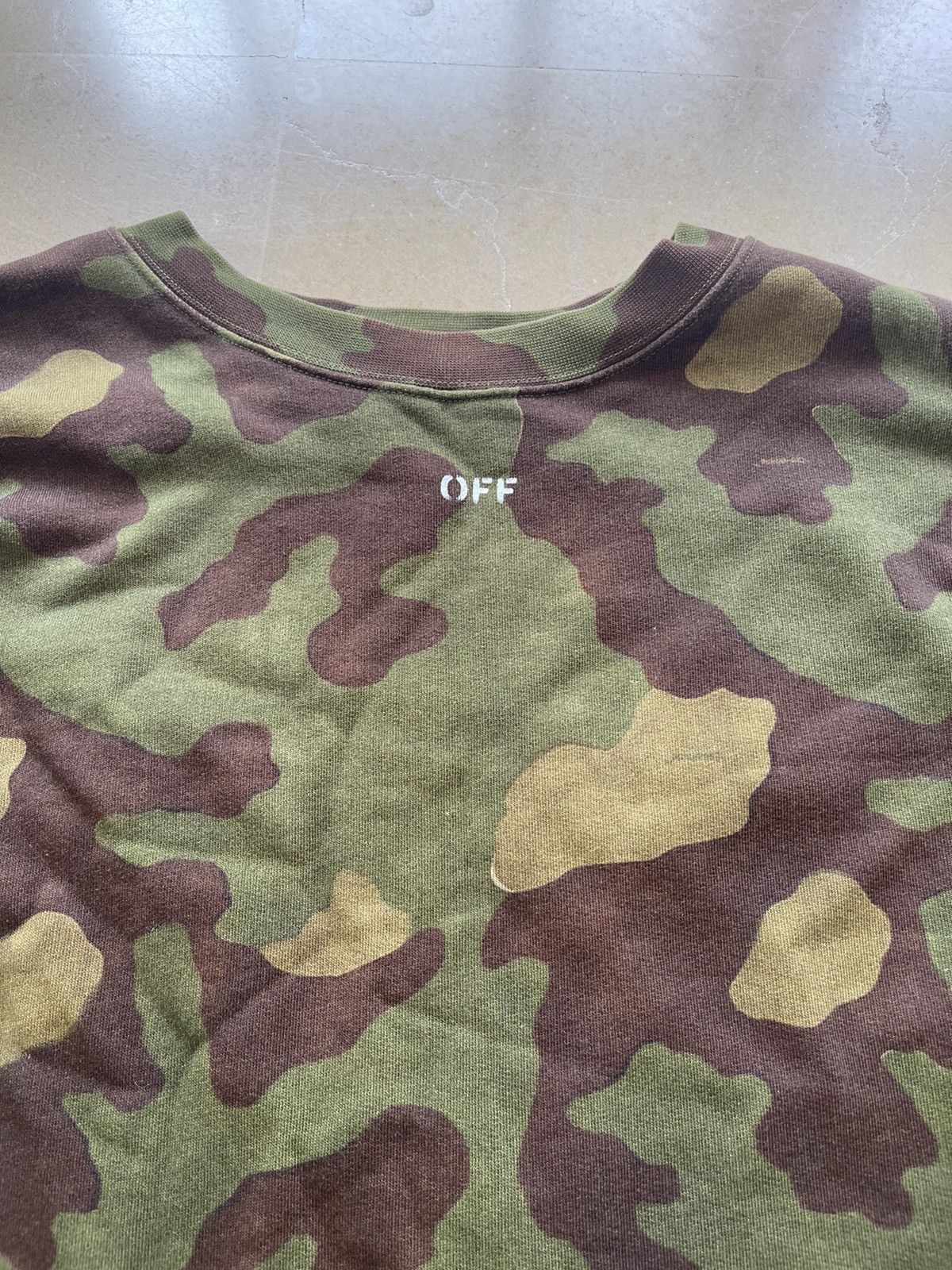 Off-White Off-White Diag Camouflage Crewneck Size US XL / EU 56 / 4 - 8 Thumbnail