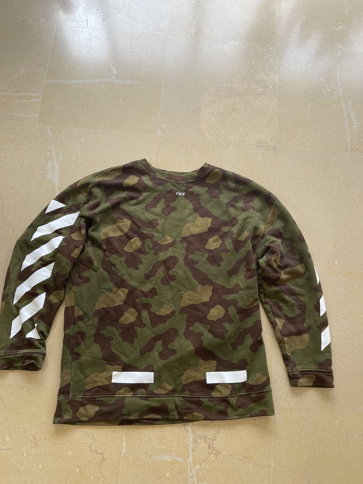 Off-White Off-White Diag Camouflage Crewneck Size US XL / EU 56 / 4 - 3 Thumbnail