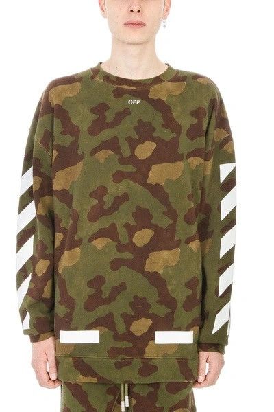 Off-White Off-White Diag Camouflage Crewneck Size US XL / EU 56 / 4 - 1 Thumbnail
