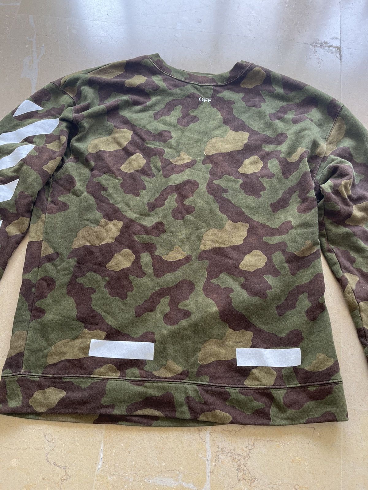Off-White Off-White Diag Camouflage Crewneck Size US XL / EU 56 / 4 - 7 Thumbnail