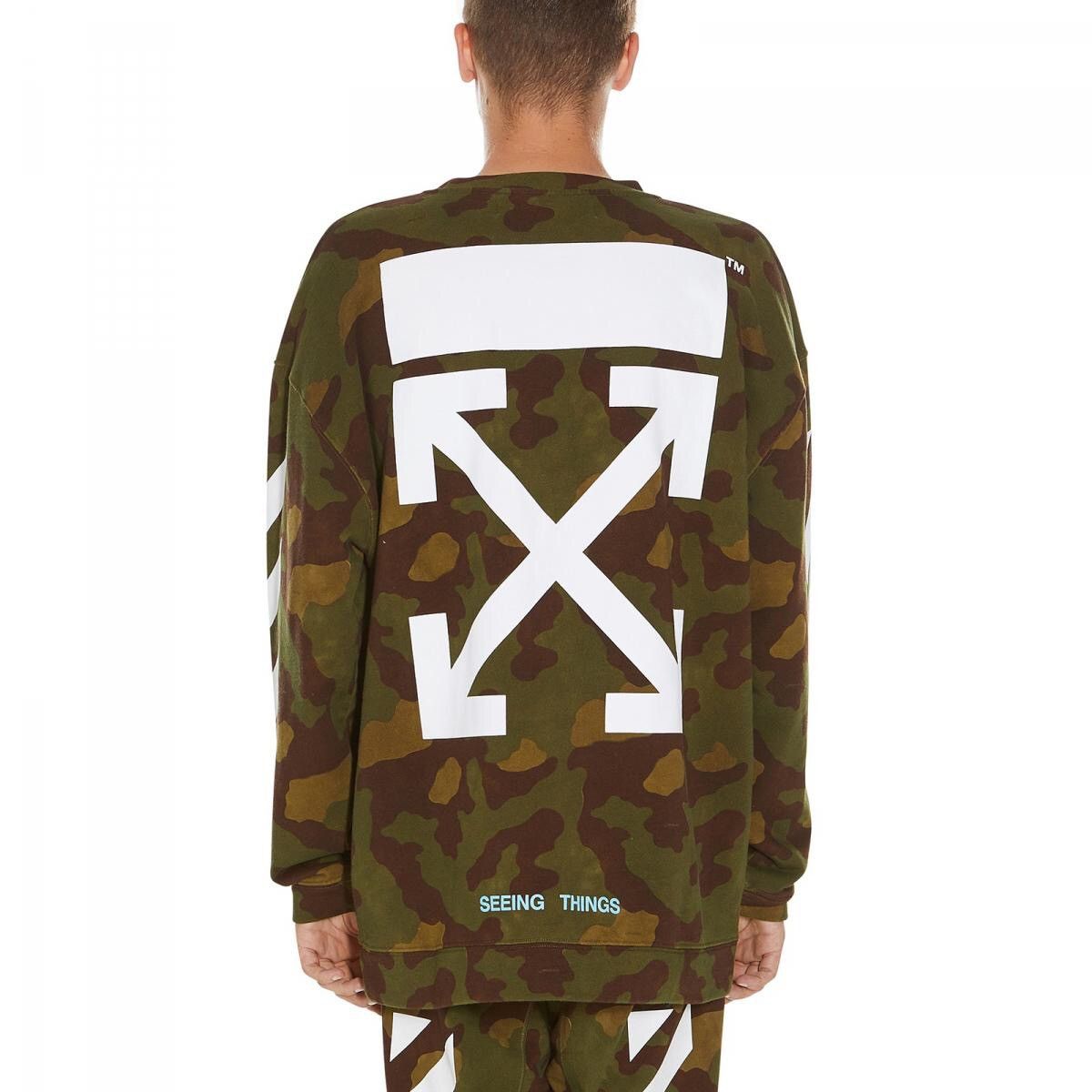 Off-White Off-White Diag Camouflage Crewneck Size US XL / EU 56 / 4 - 2 Thumbnail