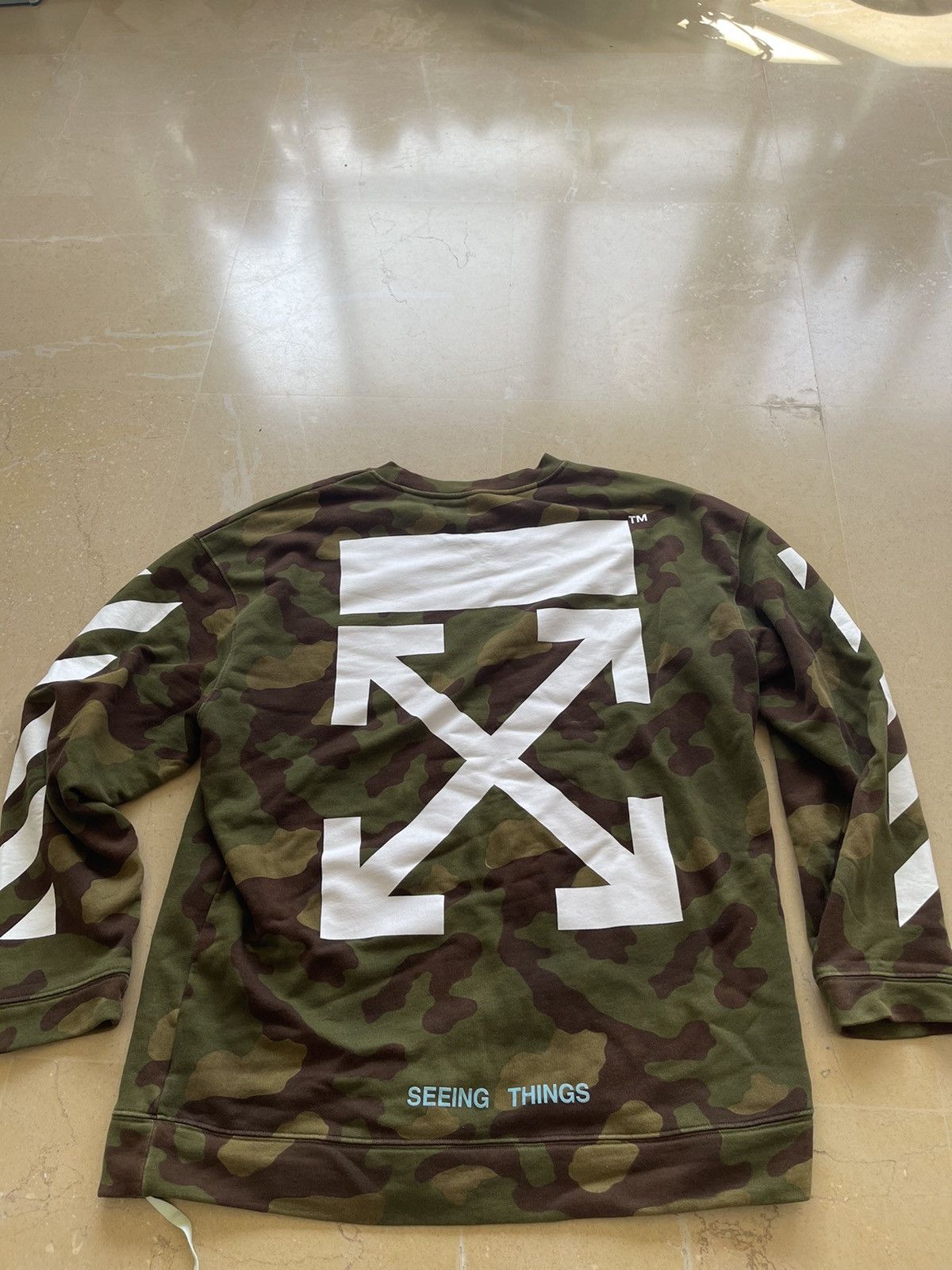 Off-White Off-White Diag Camouflage Crewneck Size US XL / EU 56 / 4 - 6 Thumbnail