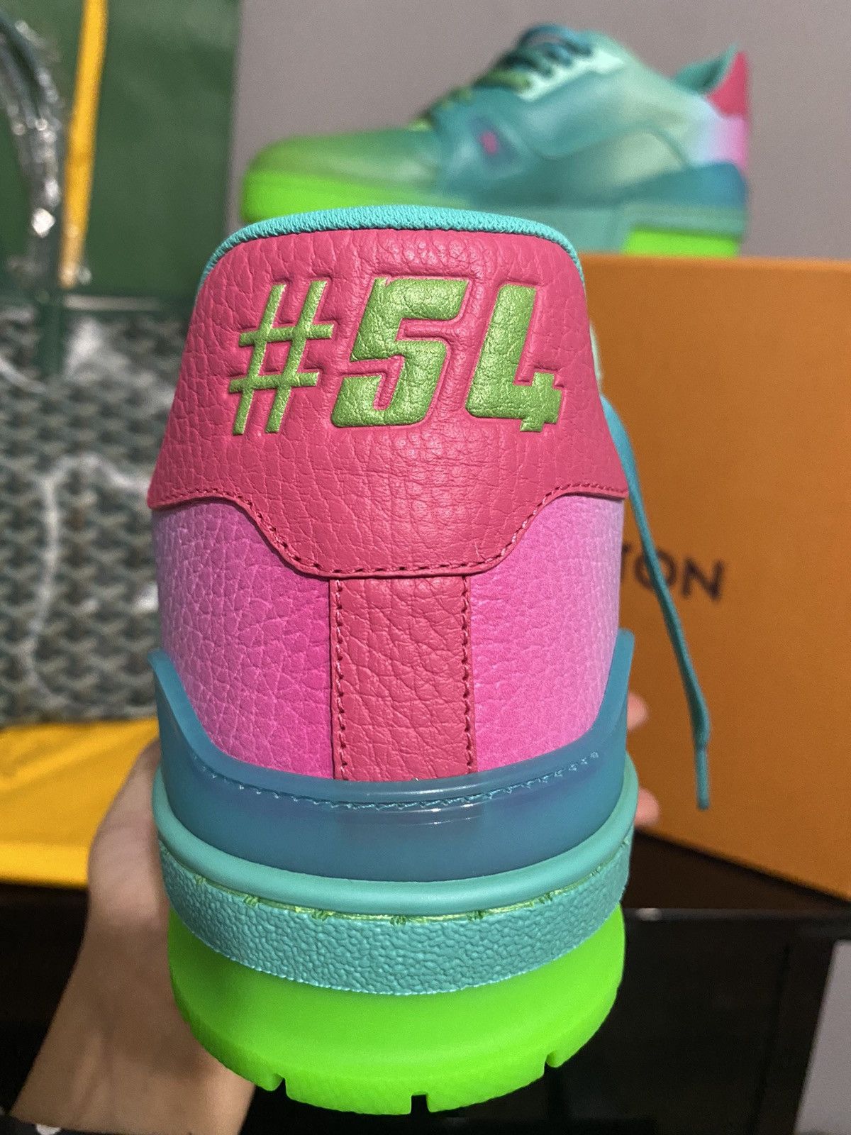 Virgil Abloh Louis Vuitton Trainer Green Ombre Size US 10 / EU 43 - 6 Thumbnail